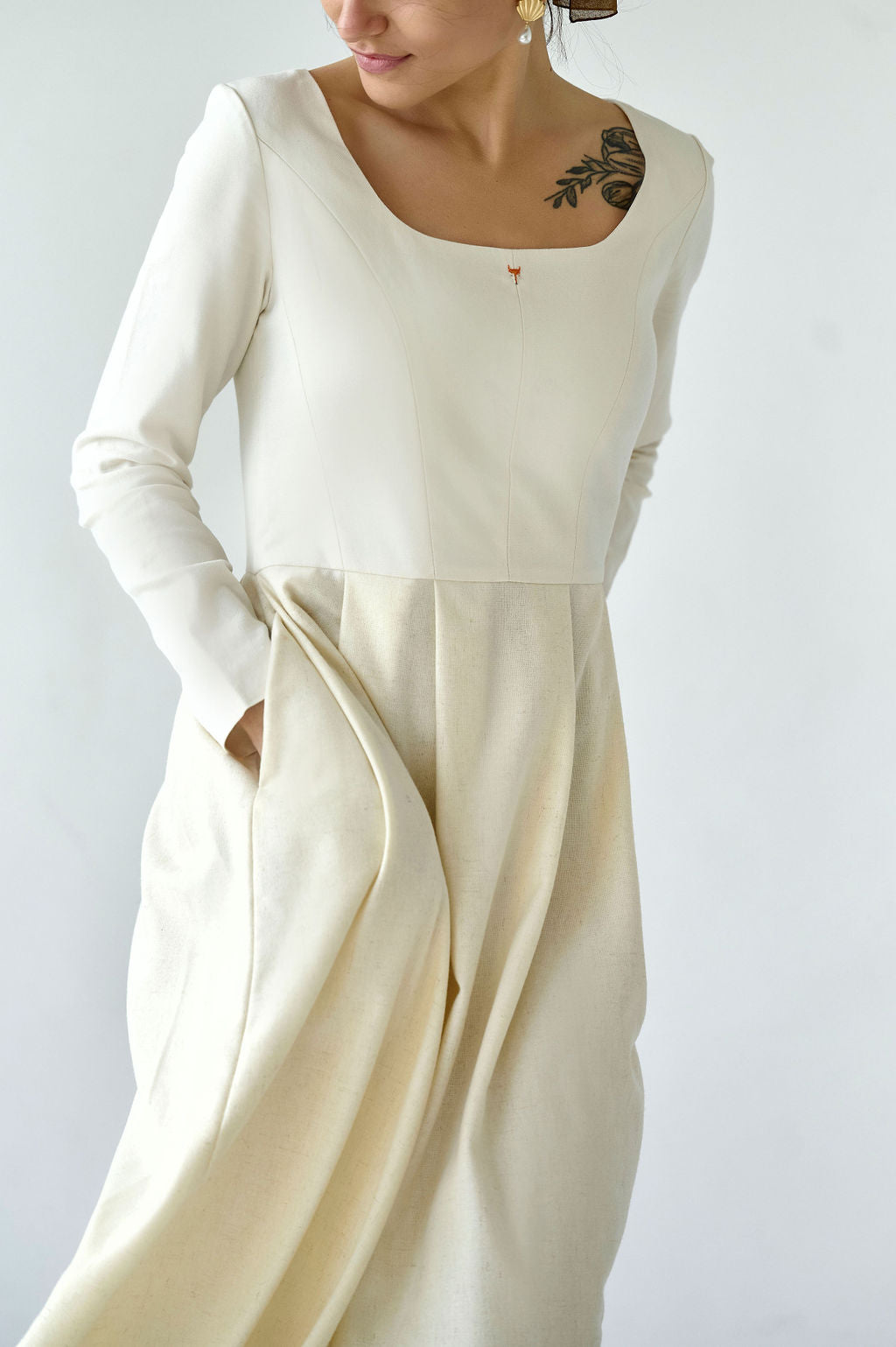 ivory Dress "Details create the world"
