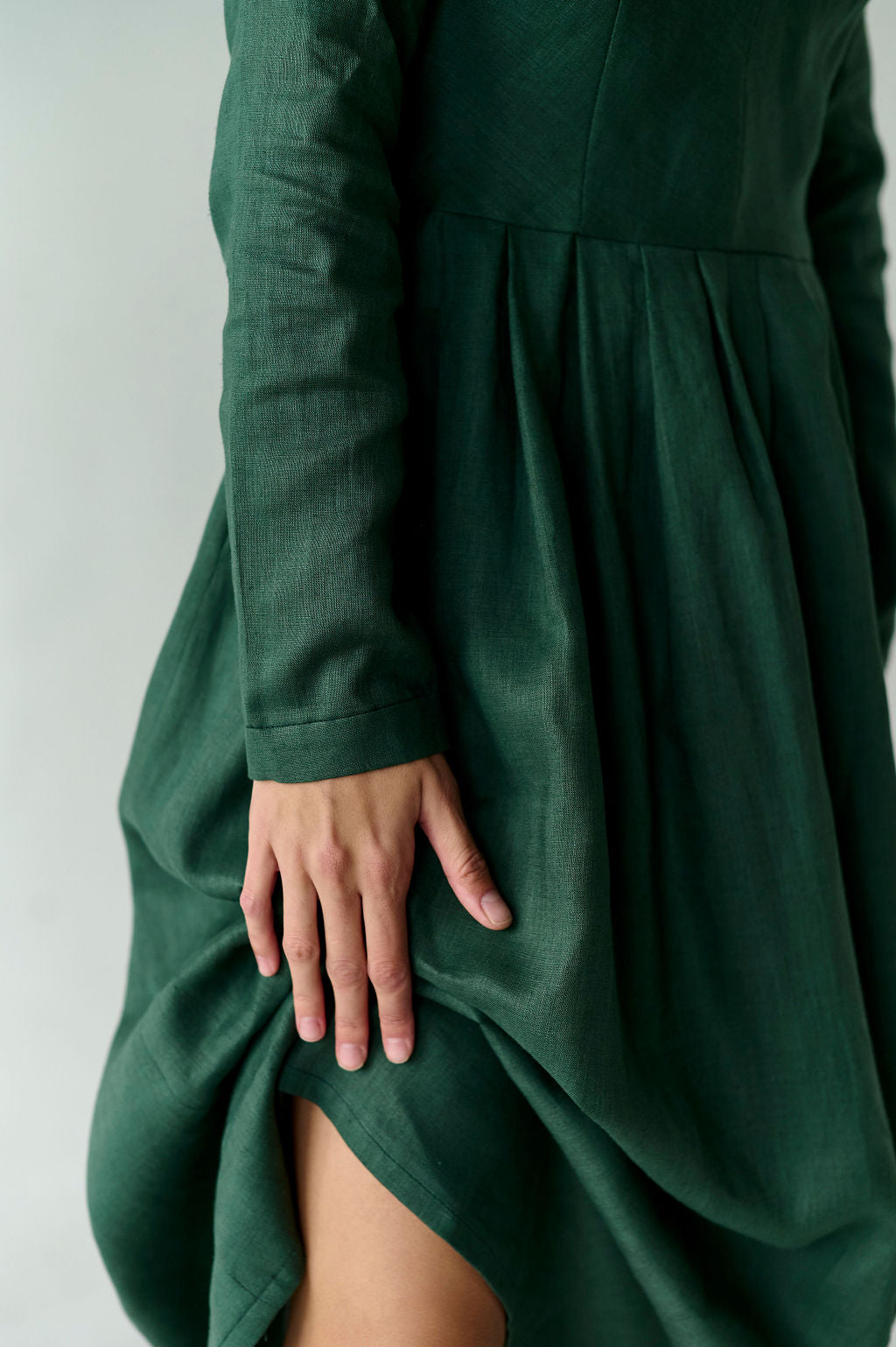 Dress "Amelie" in green